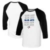 Women's Toronto Blue Jays Tiny Turnip White/Black Stacked 3/4-Sleeve Raglan T-Shirt -St. Louis Cardinals Sales 2023 4 sleeve raglan t shirt pi4750000 altimages ff 4750823 f0e3d9a607e854ffd83ealt1 full