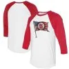Women's St. Louis Cardinals Tiny Turnip White/Red Baseball Flag 3/4-Sleeve Raglan T-Shirt -St. Louis Cardinals Sales 2023 4 sleeve raglan t shirt ss5 p 5301378pv 1u sbgm02usihzwkd3l1e8yv t1eenfrl2jn2ck08ymme