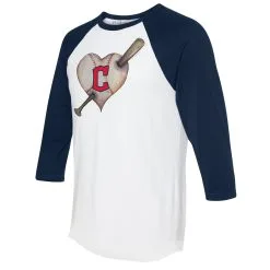 Women's Cleveland Guardians Tiny Turnip White/Navy Heart Bat 3/4-Sleeve Raglan T-Shirt -St. Louis Cardinals Sales 2023 4 sleeve raglan t shirt ss5 p 5301919pv 2u yf3ubi8ownmlx3ogjpbuv l0ztictekcdsm6ylm8ew