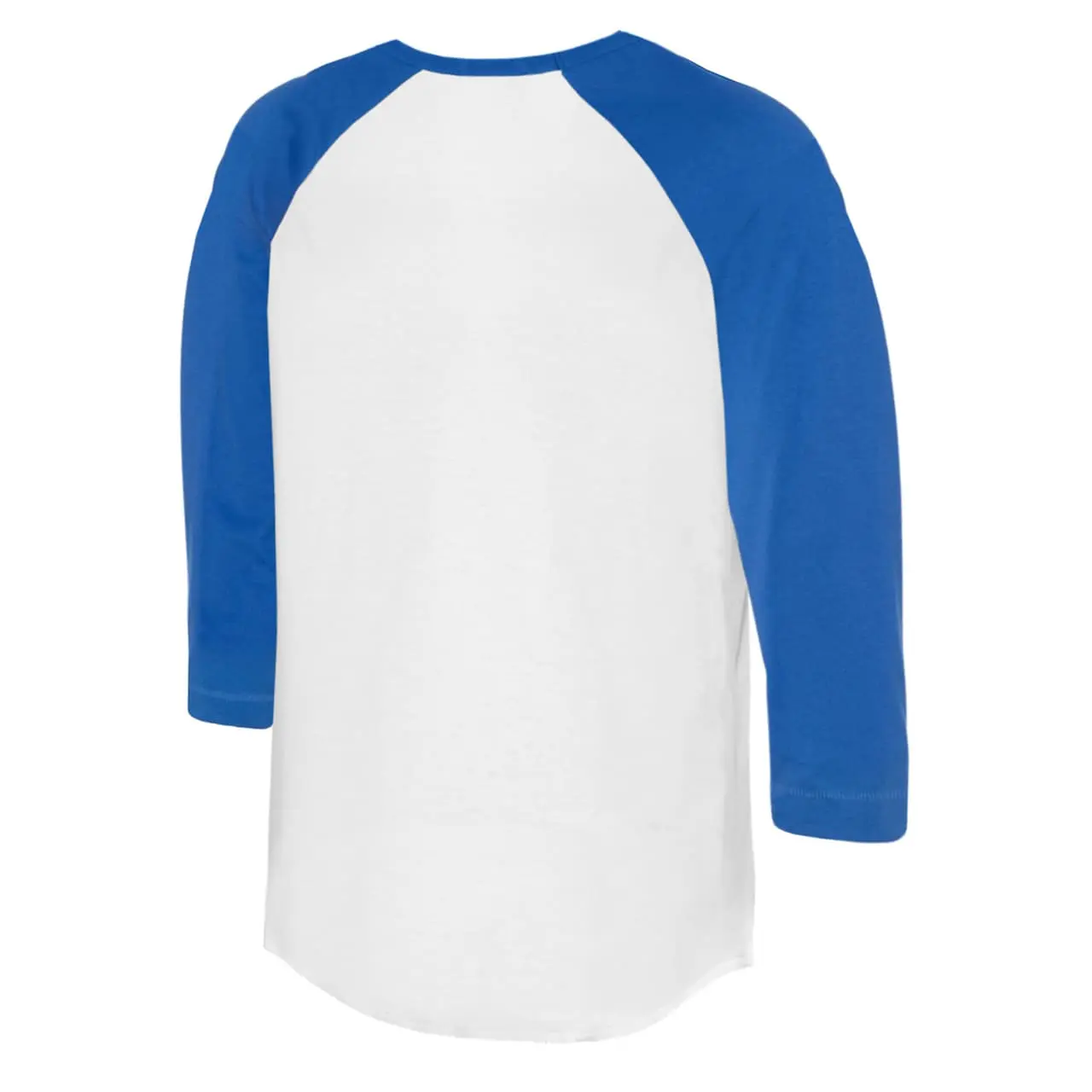 Women's Toronto Blue Jays Tiny Turnip White/Royal Jada 3/4-Sleeve Raglan T-Shirt 5 Women's Toronto Blue Jays Tiny Turnip White/Royal Jada 3/4-Sleeve Raglan T-Shirt - Image 3
