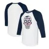 Women's Cleveland Guardians Tiny Turnip White/Navy Sugar Skull 3/4-Sleeve Raglan T-Shirt -St. Louis Cardinals Sales 2023 4 sleeve raglan t shirt ss5 p 5302954pv 1u 8bntdoktiekk8n2pj67iv ia3v36nrhlmrguqqwtp6