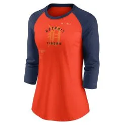 Women's Detroit Tigers Nike Orange/Navy Next Up Tri-Blend Raglan 3/4-Sleeve T-Shirt -St. Louis Cardinals Sales 2023 4 sleeve t shirt pi4906000 altimages ff 4906903 37c459e078f3975bfe2aalt2 full