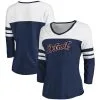Women's Detroit Tigers Fanatics Branded Heathered Navy/White Official Wordmark 3/4 Sleeve V-Neck Tri-Blend T-Shirt 2 Women's Detroit Tigers Fanatics Branded Heathered Navy/White Official Wordmark 3/4 Sleeve V-Neck Tri-Blend T-Shirt -St. Louis Cardinals Sales 2023 4 sleeve v neck tri blend t shirt pi3859000 altimages ff 3859174 981377c607e6395450b4alt1 full