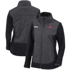 Women's Arizona Diamondbacks Columbia Black/Charcoal Basin Butte Fleece Full-Zip Jacket