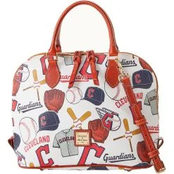 Cleveland Guardians Dooney & Bourke Game Day Zip Zip Satchel