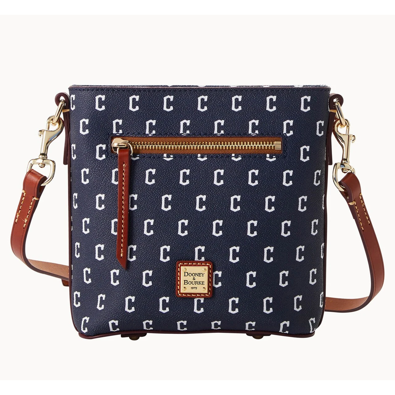 Cleveland Guardians Dooney & Bourke Signature Small Zip Crossbody Purse 3 Cleveland Guardians Dooney & Bourke Signature Small Zip Crossbody Purse