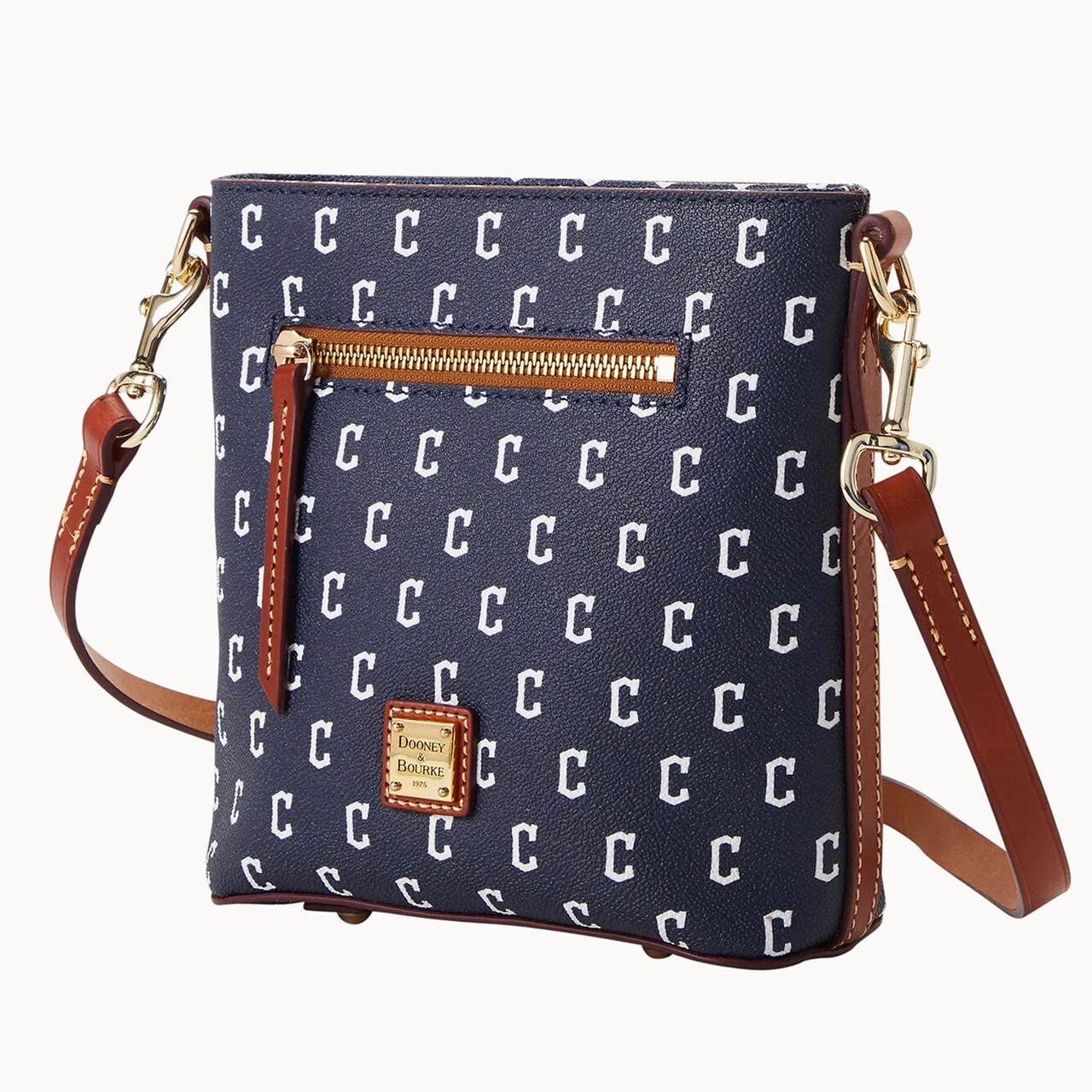 Cleveland Guardians Dooney & Bourke Signature Small Zip Crossbody Purse 4 Cleveland Guardians Dooney & Bourke Signature Small Zip Crossbody Purse - Image 2