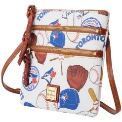 Toronto Blue Jays Dooney & Bourke Game Day Triple-Zip Crossbody Purse