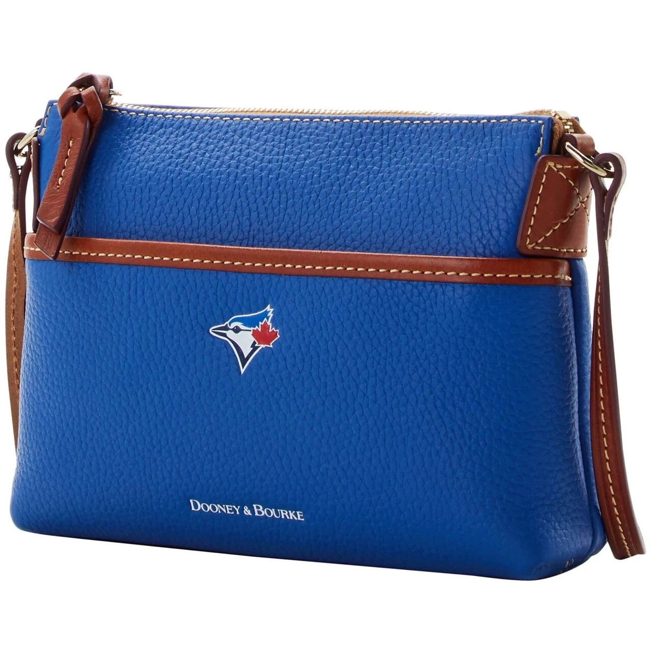 Toronto Blue Jays Dooney & Bourke Pebble Ginger Crossbody 4 Toronto Blue Jays Dooney & Bourke Pebble Ginger Crossbody - Image 2