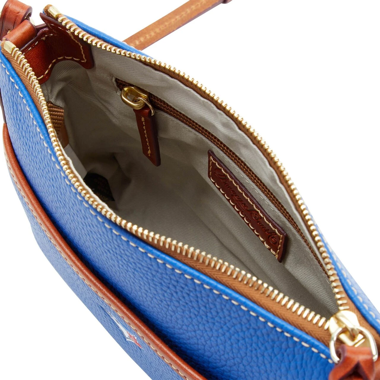 Toronto Blue Jays Dooney & Bourke Pebble Ginger Crossbody 5 Toronto Blue Jays Dooney & Bourke Pebble Ginger Crossbody - Image 3