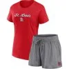 Women's St. Louis Cardinals Fanatics Branded Red/Gray Script T-Shirt & Shorts Combo Set -St. Louis Cardinals Sales 2023 gray st louis cardinals script t shirt and shorts combo set ss5 p 5034759pv 1u i5x8lruponv79eqomevpv 8pvyuuk4e6oisbnaeqg7