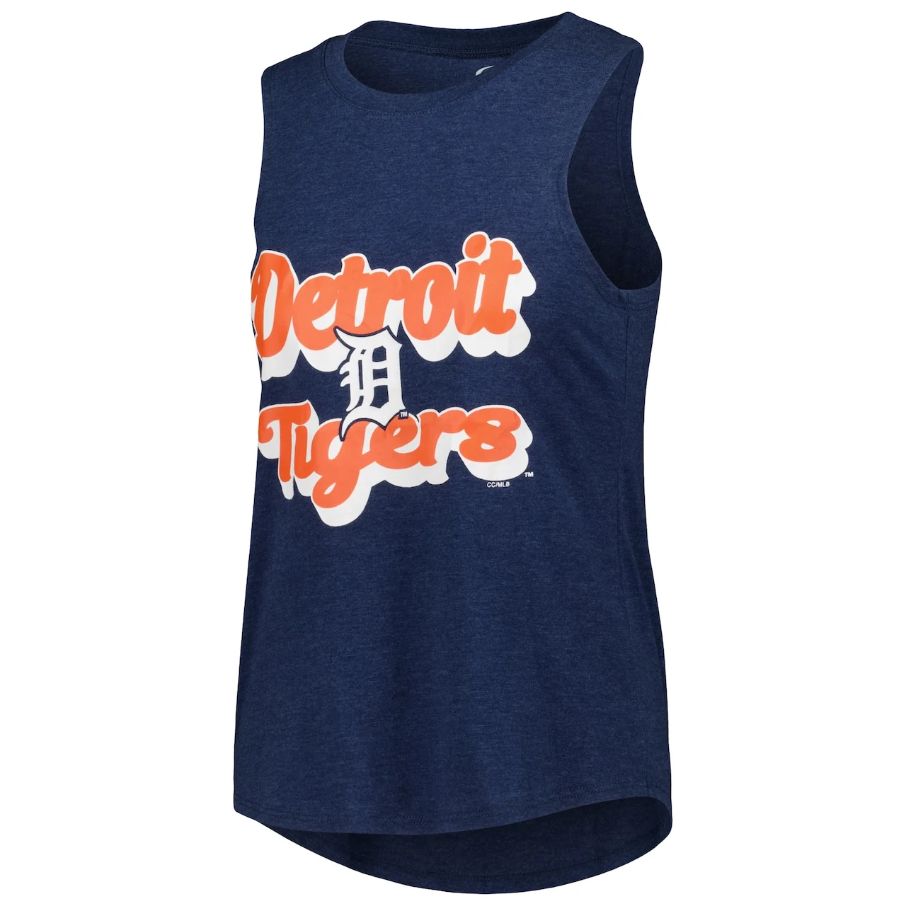 Women's Detroit Tigers Concepts Sport Orange/Navy Wordmark Meter Muscle Tank Top & Pants Sleep Set 4 Women's Detroit Tigers Concepts Sport Orange/Navy Wordmark Meter Muscle Tank Top & Pants Sleep Set - Image 2