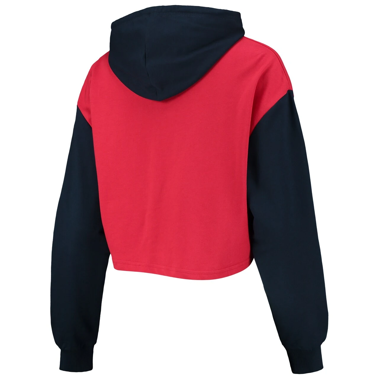 Women's St. Louis Cardinals FOCO Red/Navy Color-Block Pullover Hoodie & Shorts Lounge Set - Image 3