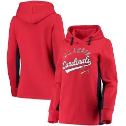 Women's St. Louis Cardinals Fanatics Branded Red/Navy Game Ready Pullover Hoodie