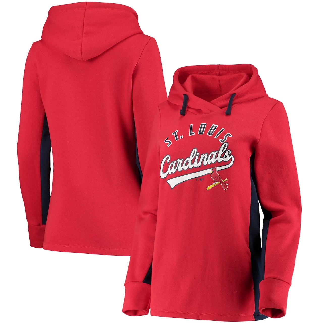 Women's St. Louis Cardinals Fanatics Branded Red/Navy Game Ready Pullover Hoodie 3 Women's St. Louis Cardinals Fanatics Branded Red/Navy Game Ready Pullover Hoodie