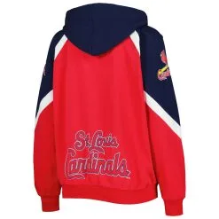 Women's St. Louis Cardinals Starter Red/Navy Hail Mary Full-Zip Hoodie -St. Louis Cardinals Sales 2023 navy st louis cardinals hail mary full zip hoodie pi5093000 altimages ff 5093503 998b95e2688514a83221alt3 full