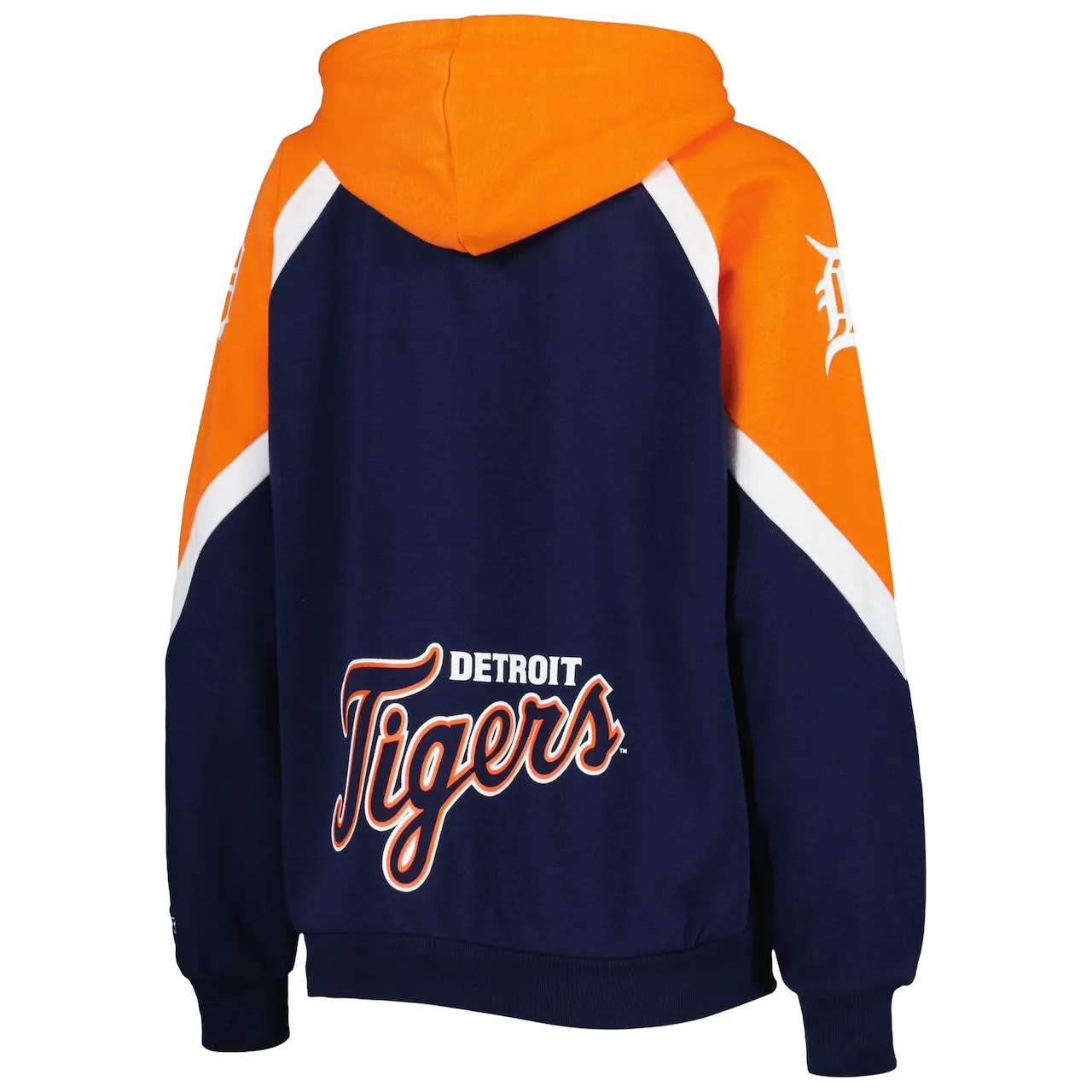 Women's Detroit Tigers Starter Navy/Orange Hail Mary Full-Zip Hoodie 5 Women's Detroit Tigers Starter Navy/Orange Hail Mary Full-Zip Hoodie - Image 3