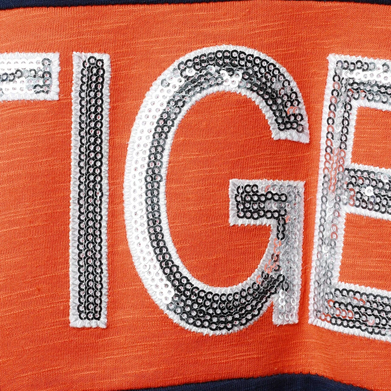 Women's Detroit Tigers Touch Navy/Orange Lead Off Notch Neck T-Shirt 6 Women's Detroit Tigers Touch Navy/Orange Lead Off Notch Neck T-Shirt - Image 4