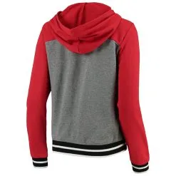 Women's Arizona Diamondbacks New Era Gray/Red French Terry Full-Zip Hoodie -St. Louis Cardinals Sales 2023 red arizona diamondbacks french terry full zip hoodie pi3353000 altimages ff 3353327 42c0346d9a754677f58balt3 full