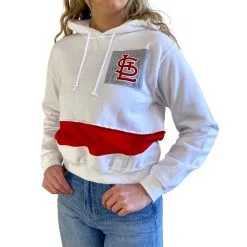 Women's St. Louis Cardinals Refried Apparel White/Red Cropped Pullover Hoodie -St. Louis Cardinals Sales 2023 red st louis cardinals cropped pullover hoodie pi4752000 altimages ff 4752717 277b29f767cdce6362d6alt5 full