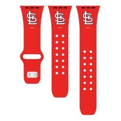 Artinian St. Louis Cardinals Red Logo Silicone Apple Watch Band
