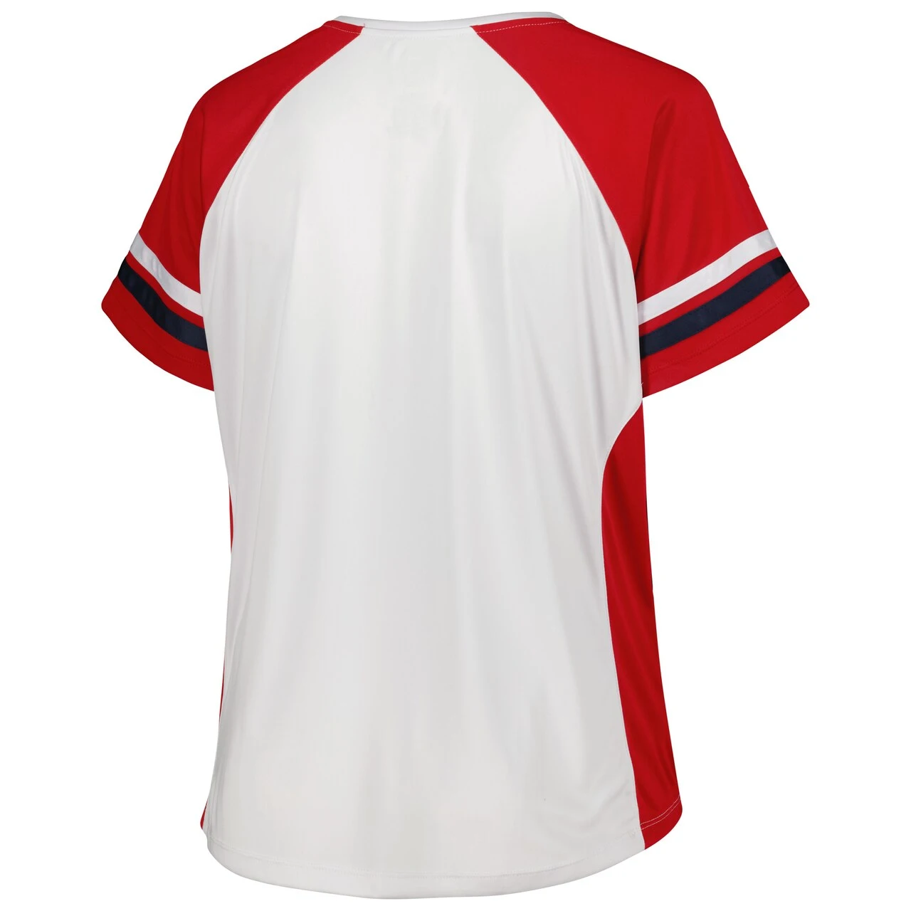 Profile Women's St. Louis Cardinals White/Red Plus Size Notch Neck T-Shirt 5 Profile Women's St. Louis Cardinals White/Red Plus Size Notch Neck T-Shirt - Image 3