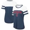 Women's Cleveland Guardians Touch Navy/White Setter T-Shirt