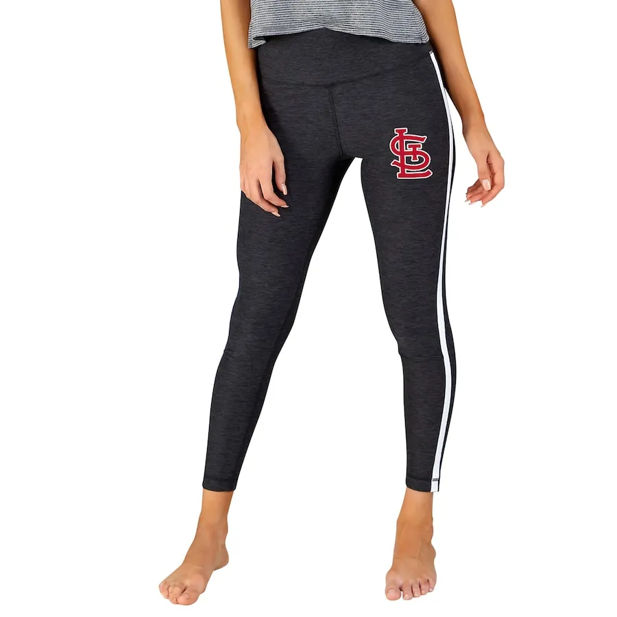 Women's St. Louis Cardinals Concepts Sport Charcoal/White Centerline Knit Leggings 3 Women's St. Louis Cardinals Concepts Sport Charcoal/White Centerline Knit Leggings