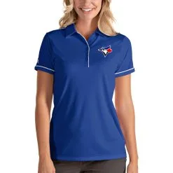 Toronto Blue Jays Antigua Women's Salute Polo - Royal/White