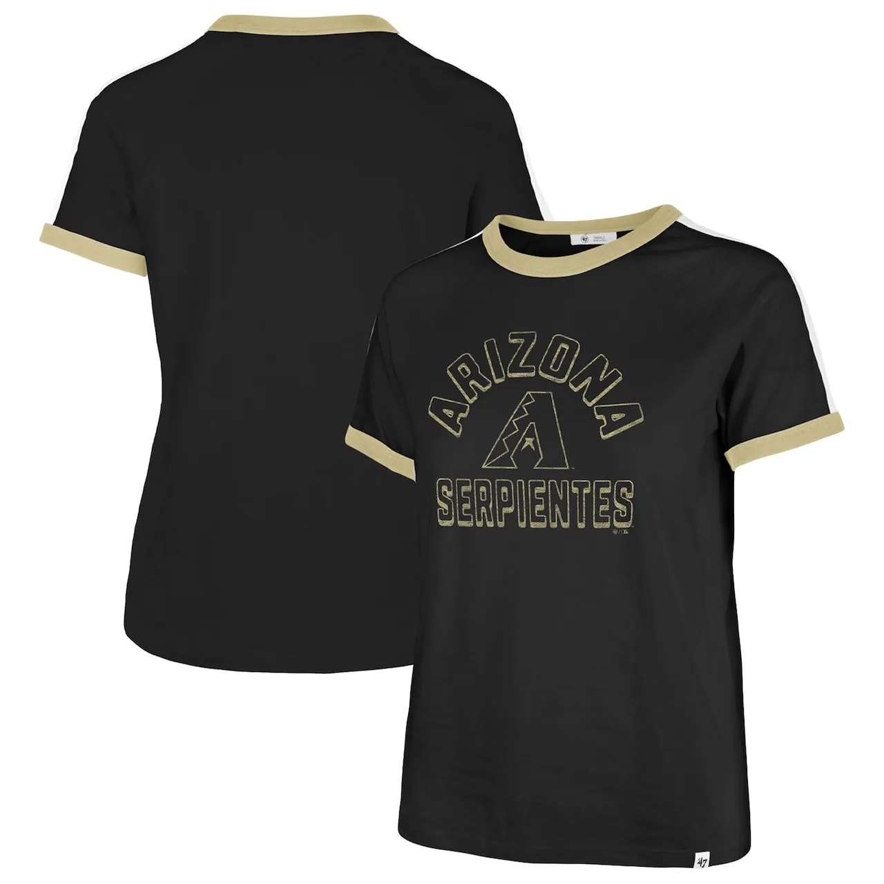 Women's Arizona Diamondbacks '47 Black City Connect Sweet Heat Peyton T-Shirt 3 Women's Arizona Diamondbacks '47 Black City Connect Sweet Heat Peyton T-Shirt