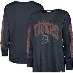 Women's Detroit Tigers '47 Navy Statement Long Sleeve T-Shirt