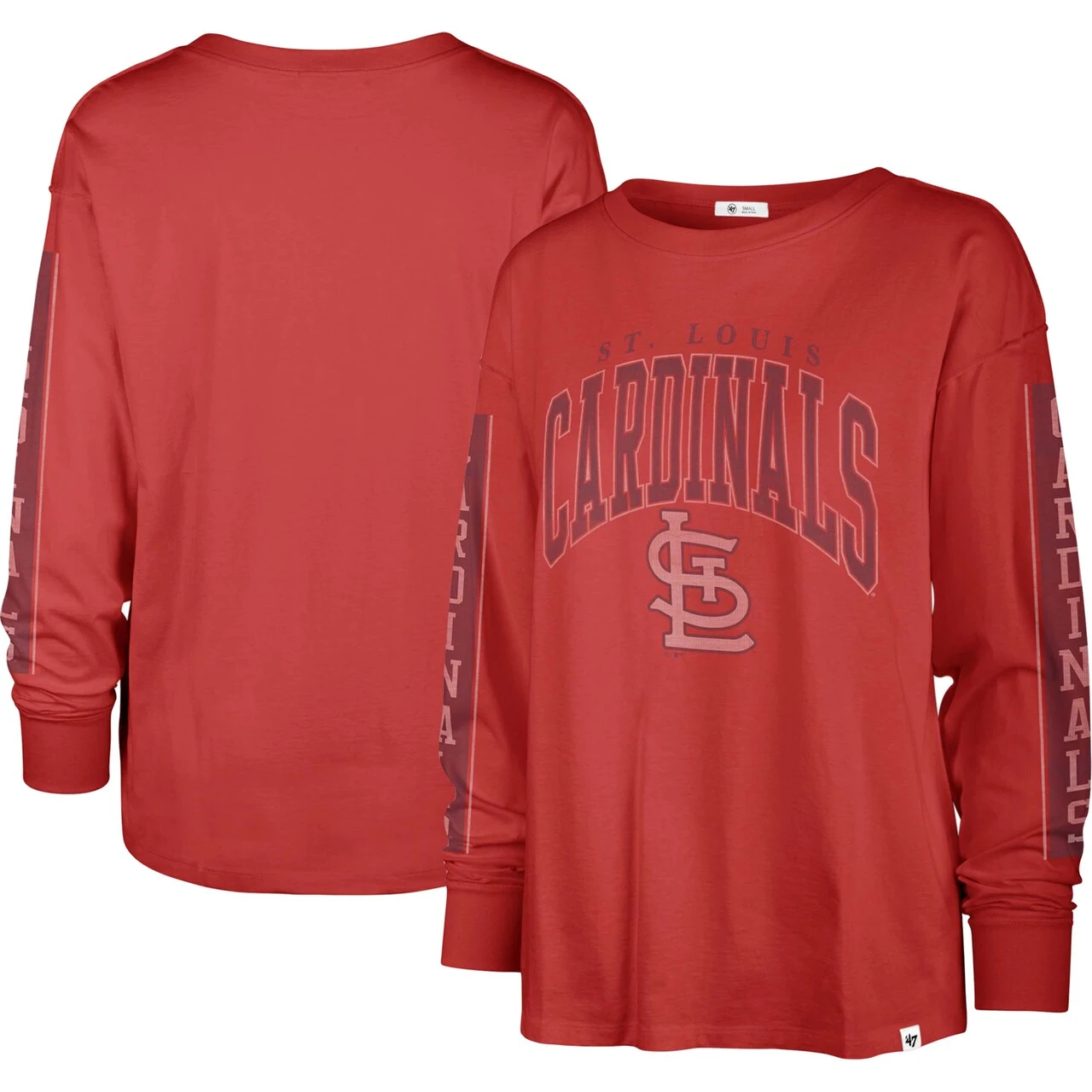 Women's St. Louis Cardinals '47 Red Statement Long Sleeve T-Shirt 3 Women's St. Louis Cardinals '47 Red Statement Long Sleeve T-Shirt