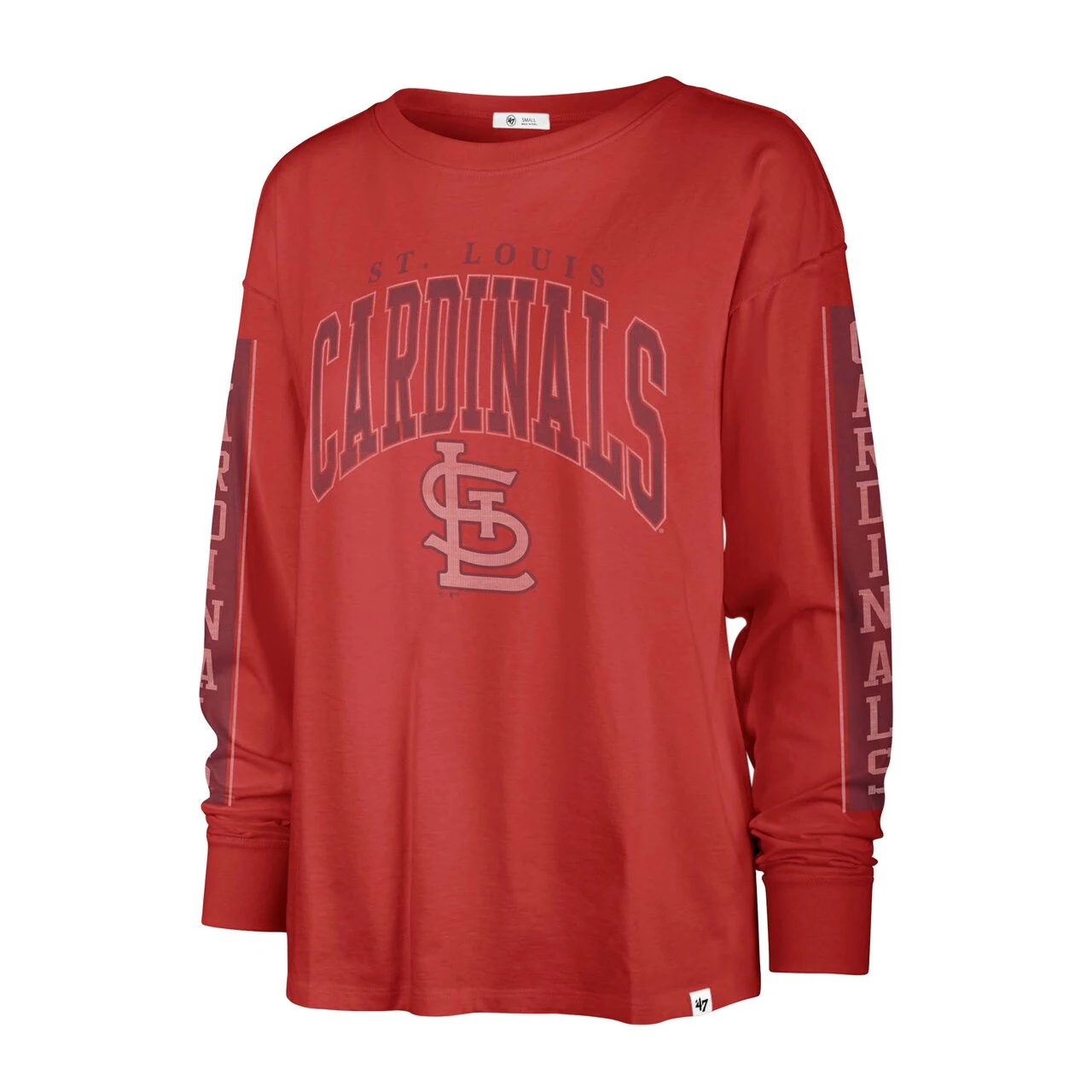 Women's St. Louis Cardinals '47 Red Statement Long Sleeve T-Shirt 4 Women's St. Louis Cardinals '47 Red Statement Long Sleeve T-Shirt - Image 2