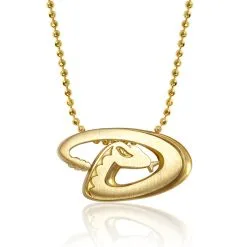 Women's Arizona Diamondbacks Alex Woo 16" Little Logo 14k Yellow Gold Necklace
