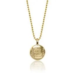 Women's St. Louis Cardinals Alex Woo 14k Yellow Gold Disc Necklace