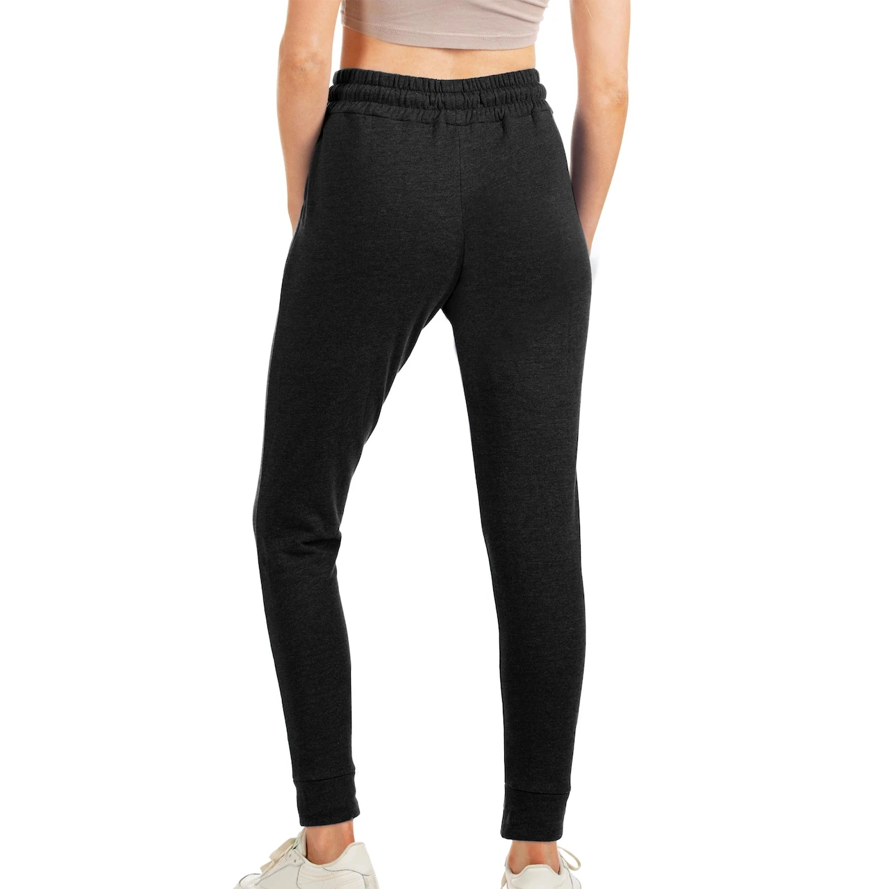 Women's Cleveland Guardians Antigua Heathered Black Action Jogger Pants 4 Women's Cleveland Guardians Antigua Heathered Black Action Jogger Pants - Image 2