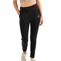 Women's St. Louis Cardinals Antigua Heathered Black Action Jogger Pants