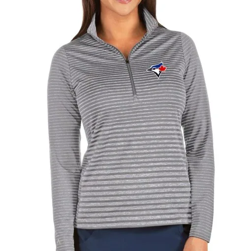 Women's Toronto Blue Jays Antigua Heathered Gray Pace Half-Zip Pullover Jacket -St. Louis Cardinals Sales 2023 womens antigua heathered gray toronto blue jays pace half zip pullover jacket pi4468000 ff 4468745 20bb60c41cb861f308f2 full