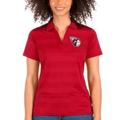 Women's Cleveland Guardians Antigua Red Compass Polo