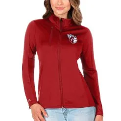 Women's Cleveland Guardians Antigua Red Generation Full-Zip Jacket