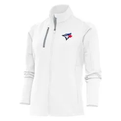 Women's Toronto Blue Jays Antigua White Logo Generation Full-Zip Jacket