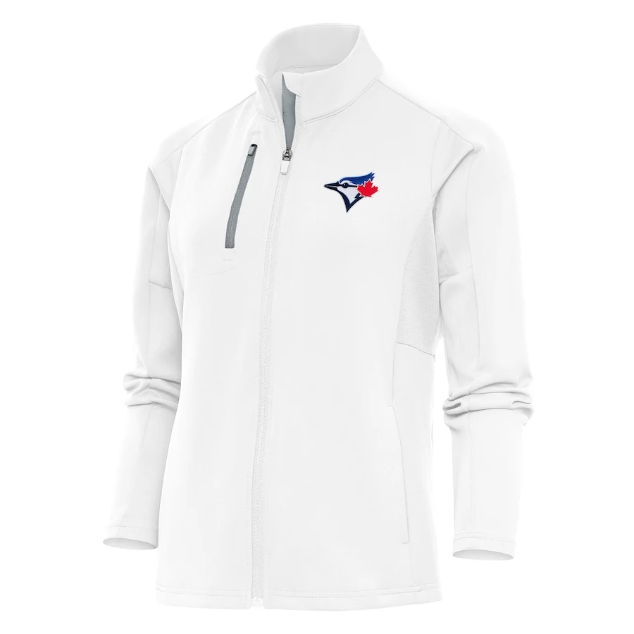 Women's Toronto Blue Jays Antigua White Logo Generation Full-Zip Jacket 3 Women's Toronto Blue Jays Antigua White Logo Generation Full-Zip Jacket