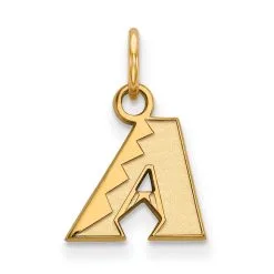 LogoArt Women's Arizona Diamondbacks 14k Yellow Gold Extra Small Pendant