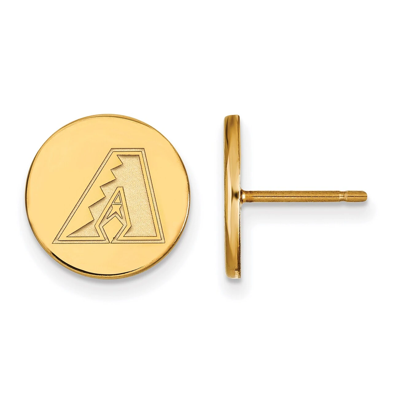 LogoArt Women's Arizona Diamondbacks Gold-Plated Small Post Earrings 3 LogoArt Women's Arizona Diamondbacks Gold-Plated Small Post Earrings