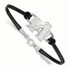 LogoArt Women's Arizona Diamondbacks Sterling Silver Small Center Leather Bracelet -St. Louis Cardinals Sales 2023 womens arizona diamondbacks sterling silver small center leather bracelet pi2813000 ff 2813945 full