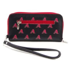 Eagles Wings Women's Arizona Diamondbacks Zip-Around Wristlet Wallet