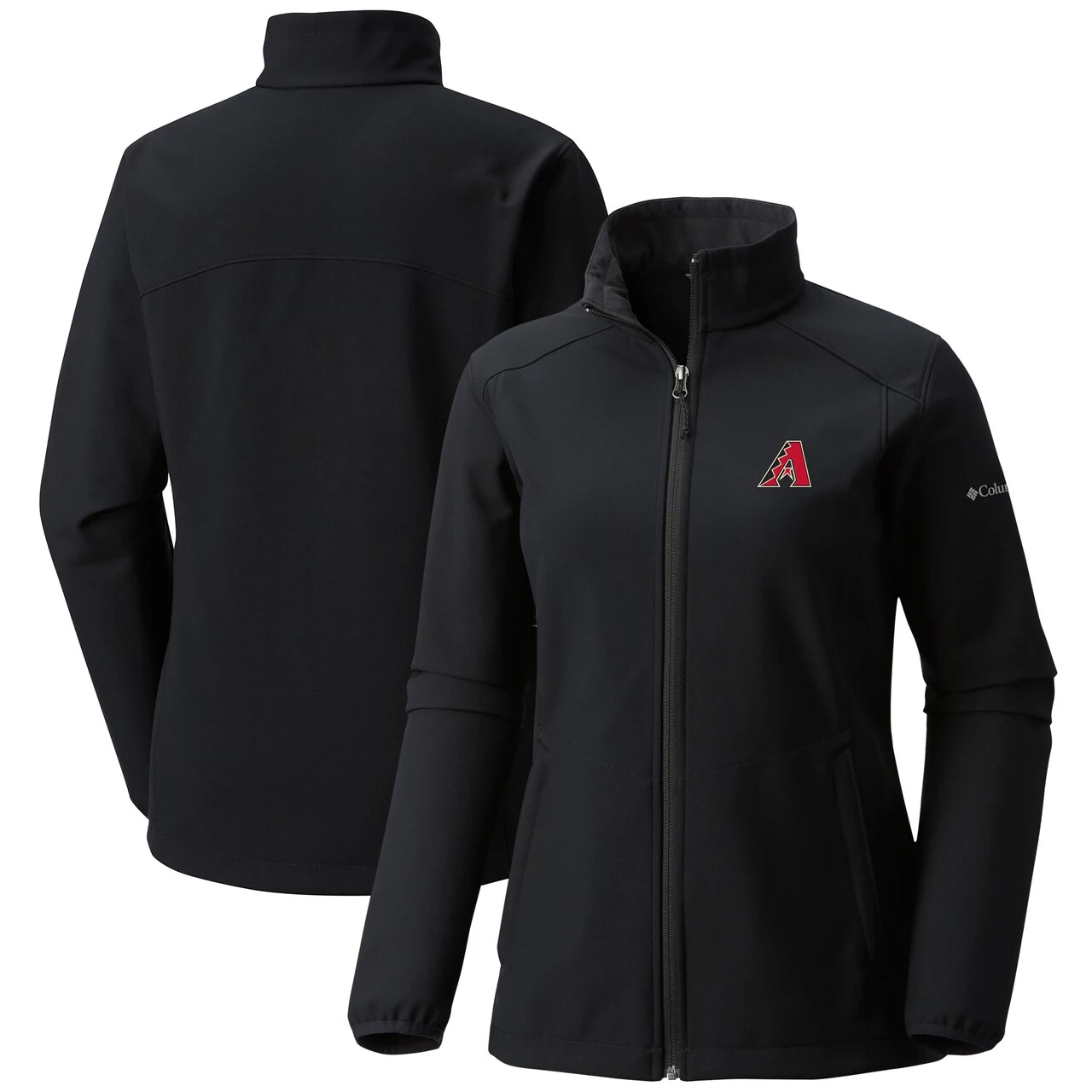 Women's Arizona Diamondbacks Columbia Black Kruser Ridge II Softshell Full-Zip Jacket 3 Women's Arizona Diamondbacks Columbia Black Kruser Ridge II Softshell Full-Zip Jacket