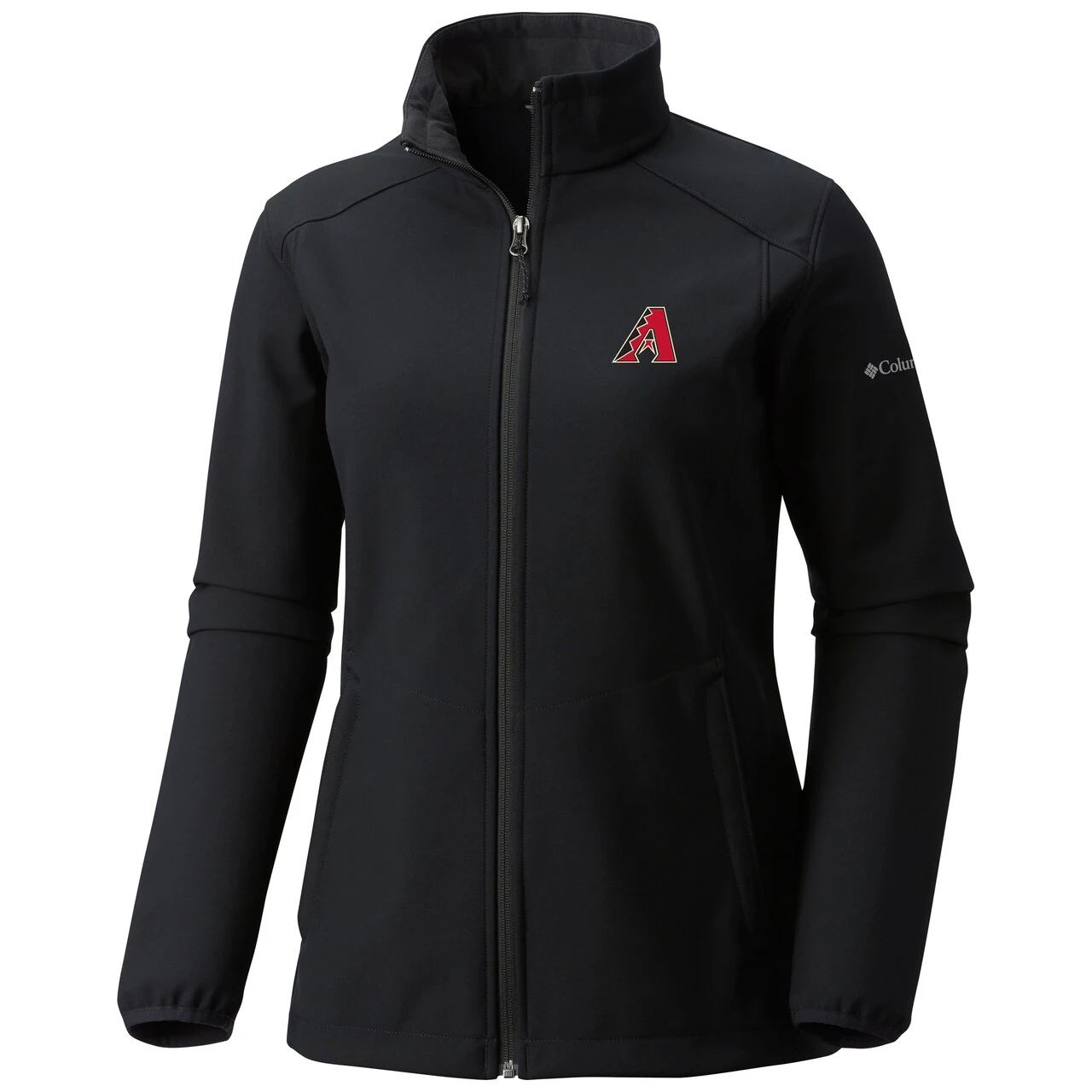 Women's Arizona Diamondbacks Columbia Black Kruser Ridge II Softshell Full-Zip Jacket 4 Women's Arizona Diamondbacks Columbia Black Kruser Ridge II Softshell Full-Zip Jacket - Image 2