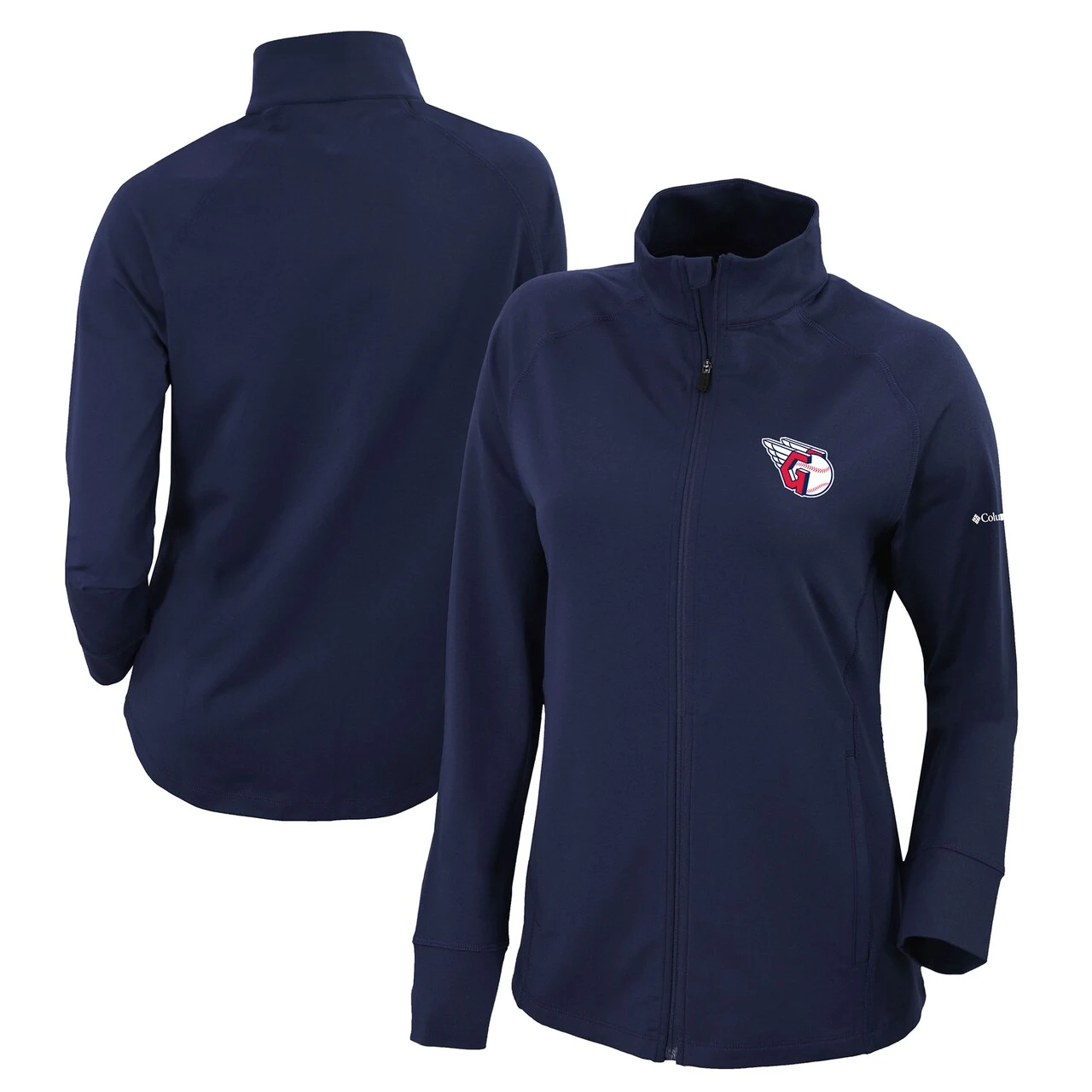 Women's Cleveland Guardians Columbia Navy Omni-Wick Greenkeeper Full-Zip Jacket 3 Women's Cleveland Guardians Columbia Navy Omni-Wick Greenkeeper Full-Zip Jacket