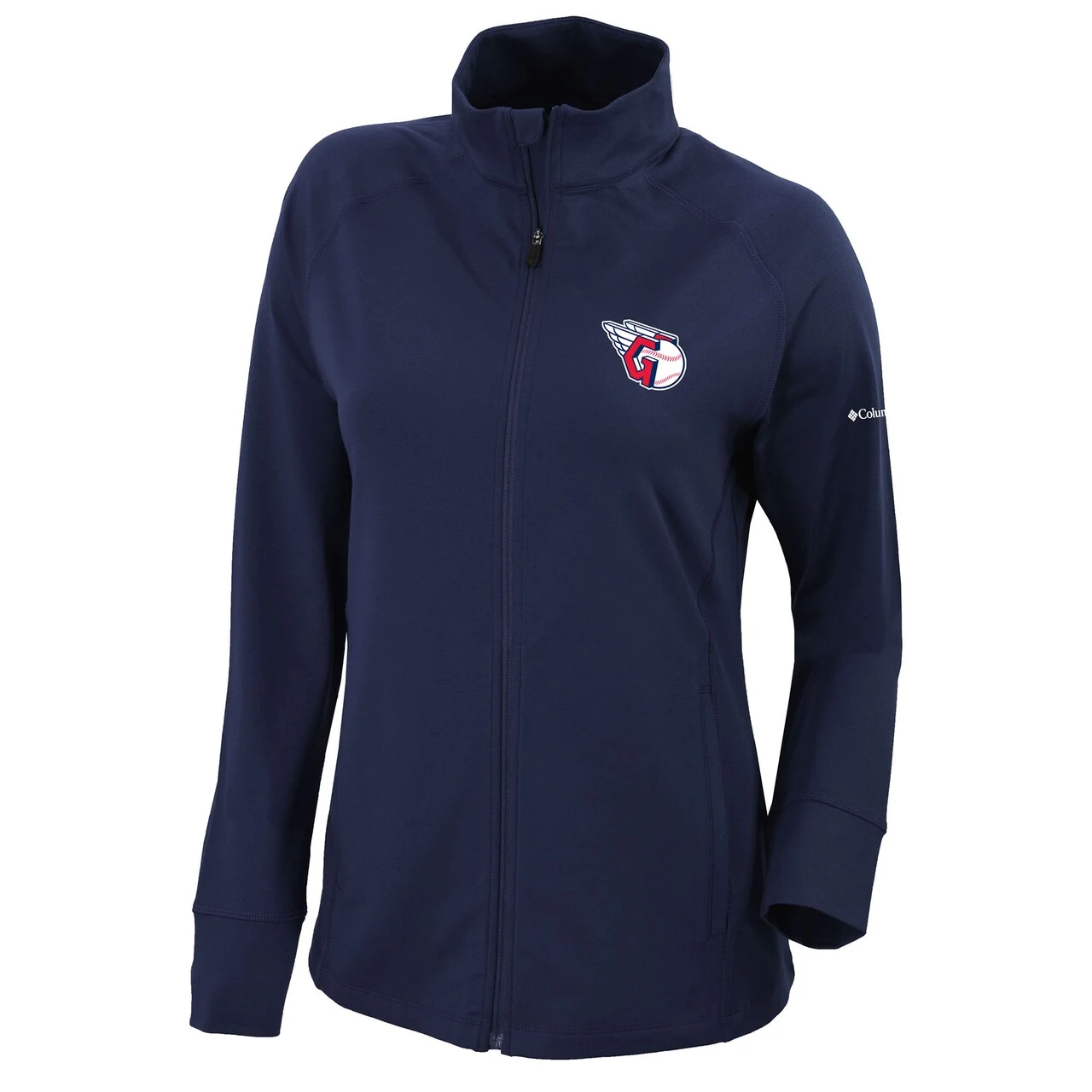 Women's Cleveland Guardians Columbia Navy Omni-Wick Greenkeeper Full-Zip Jacket 4 Women's Cleveland Guardians Columbia Navy Omni-Wick Greenkeeper Full-Zip Jacket - Image 2